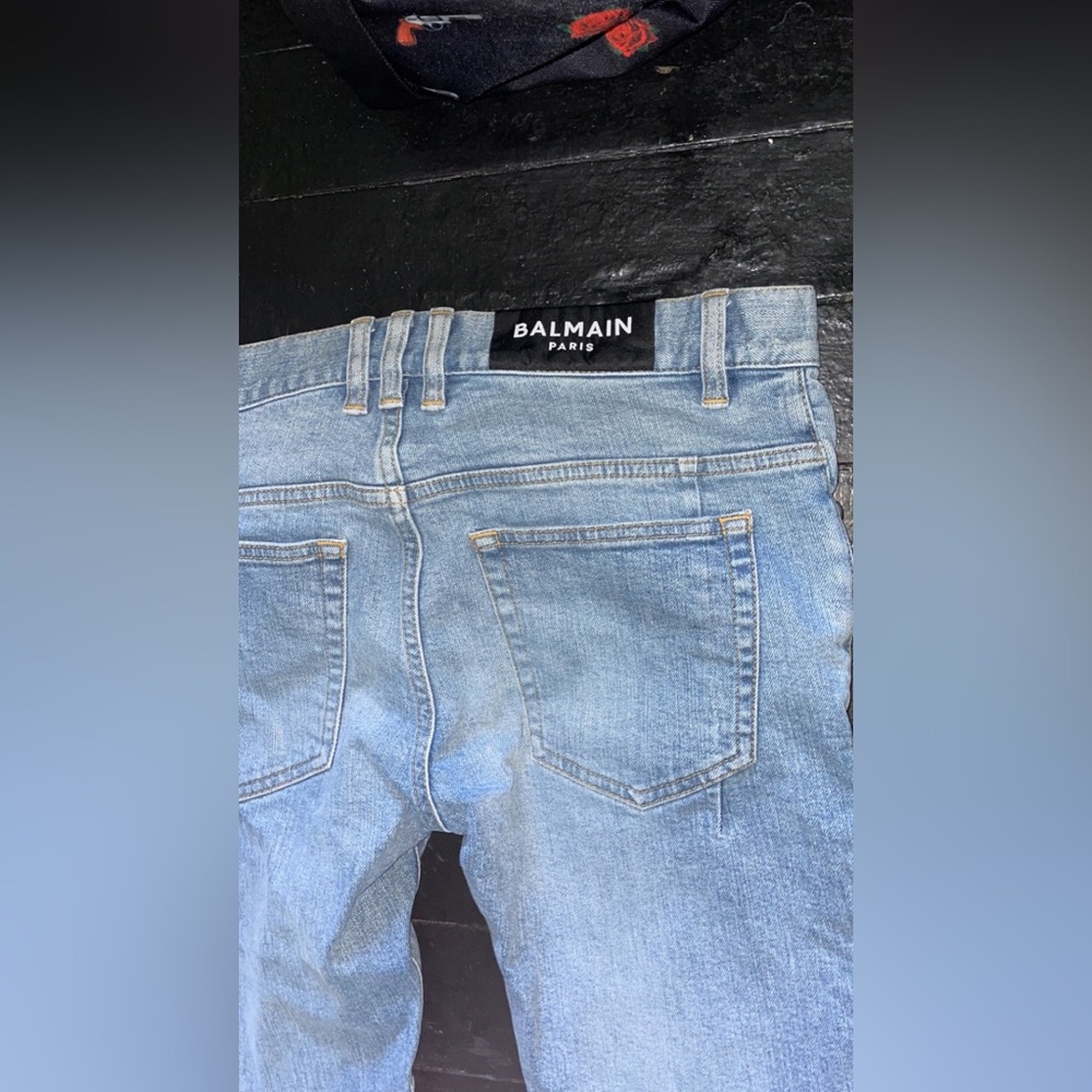 Balmain biker jeans